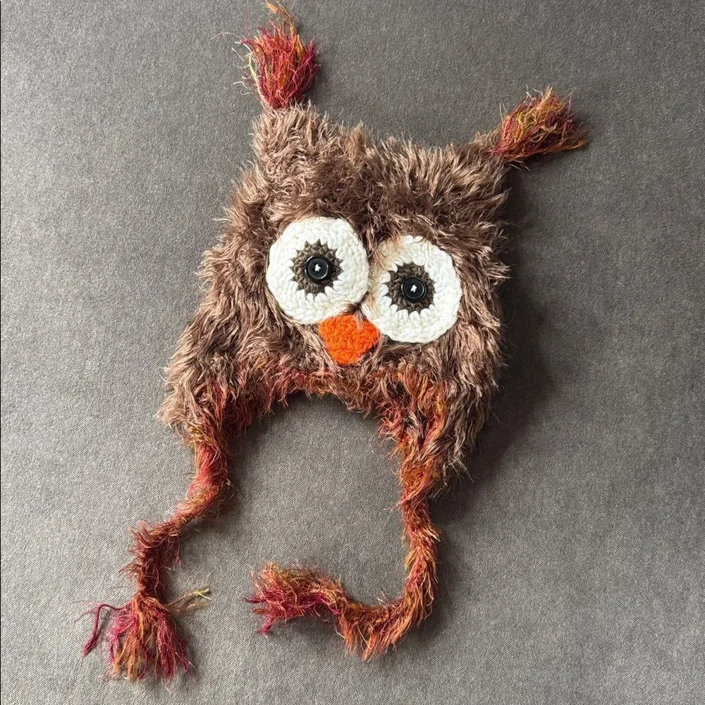 Daisy Baby Unisex Infant Beanie Hat Fisher Brown Owl Photography 6-12 months NEW
